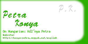 petra konya business card